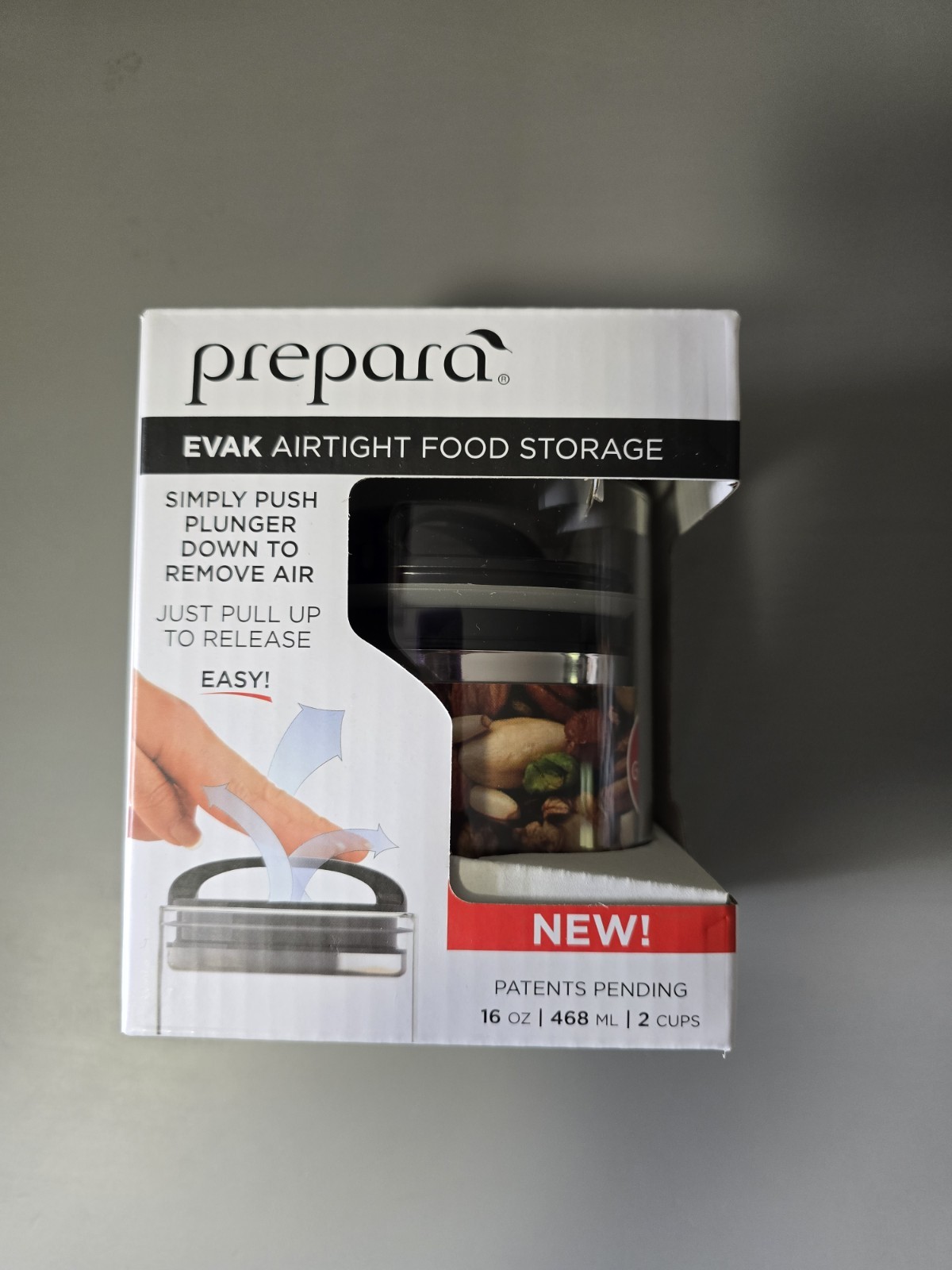 Prepara Evak Airtight Food Storage 16 oz Glass