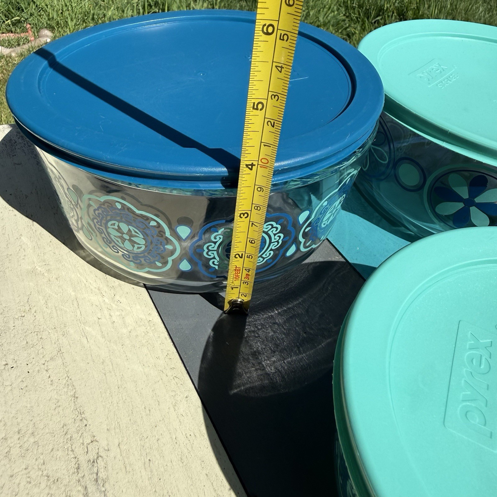 Rare Pyrex Storage Containers With Lids Shades Of Blue