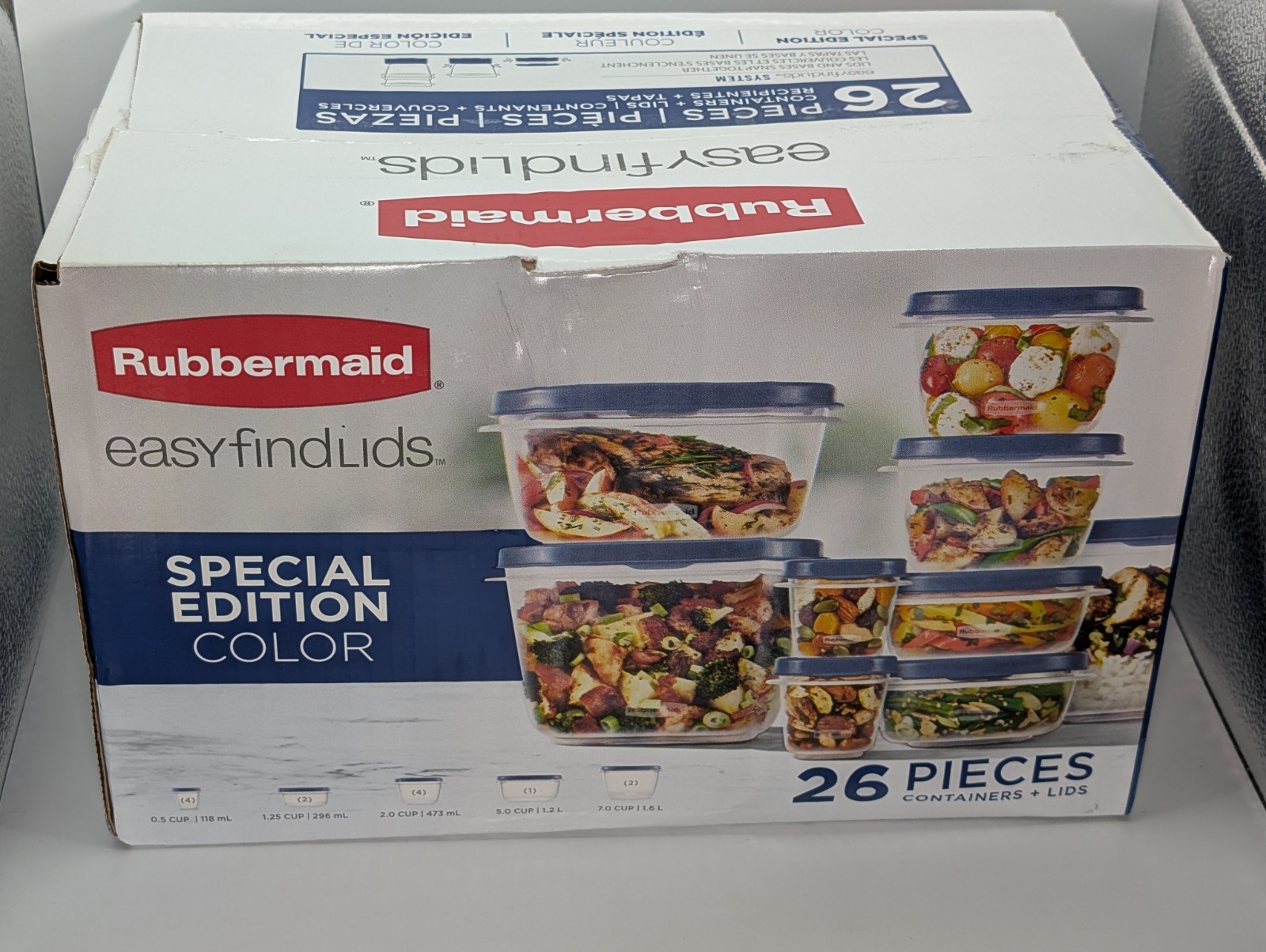 Rubbermaid Storage Containers 26 Pieces Easy Find Lids Special Edition Color