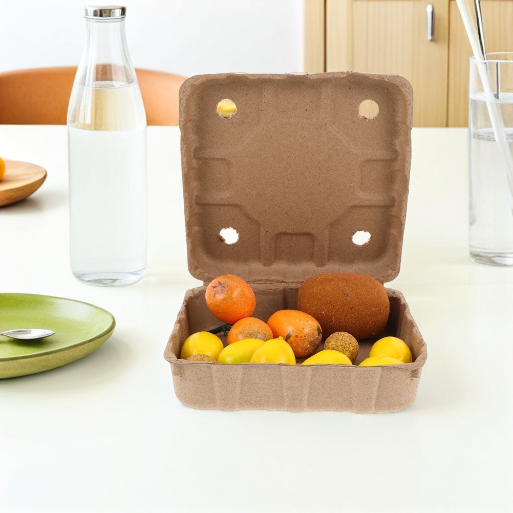 10 Pcs Biodegradable Strawberry Box Paper Cartons Blueberry Storage Basket