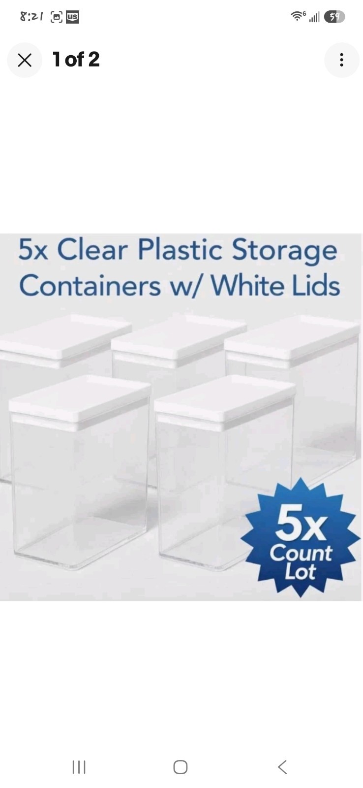 5X 12.6C TALL RECTANGLE PLASTIC STORAGE CONTAINER BRIGHTROOM FITS POKEMON ETB