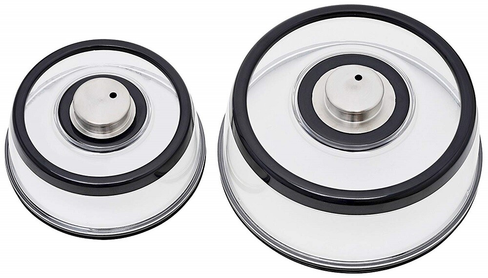 PressDome Universal Vacuum Air Tight Food Sealer Containers 2Pack