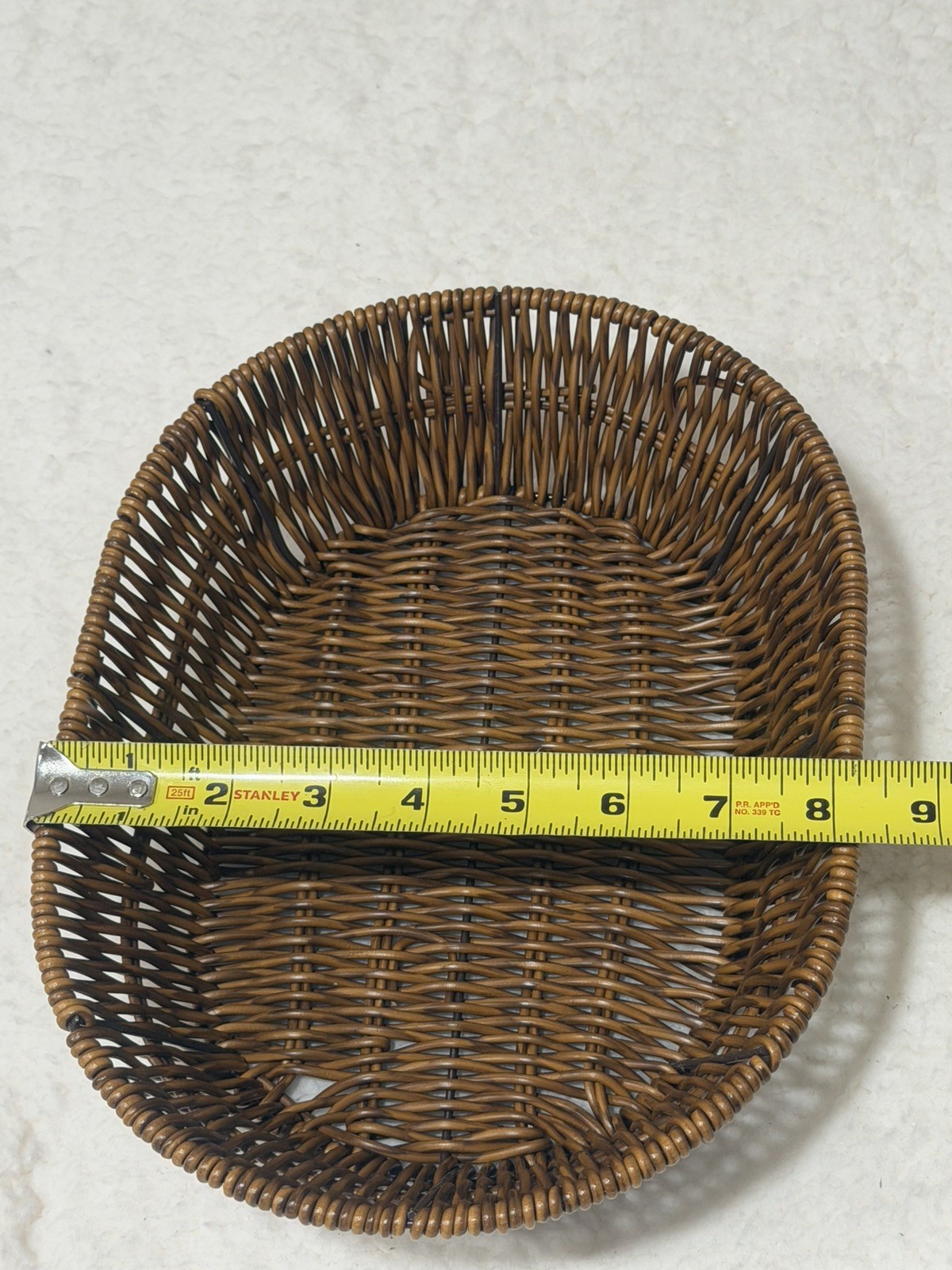 Fruit Basket Wicker Bread Basket Woven Tabletop Food Fruit Vegetables Servin…