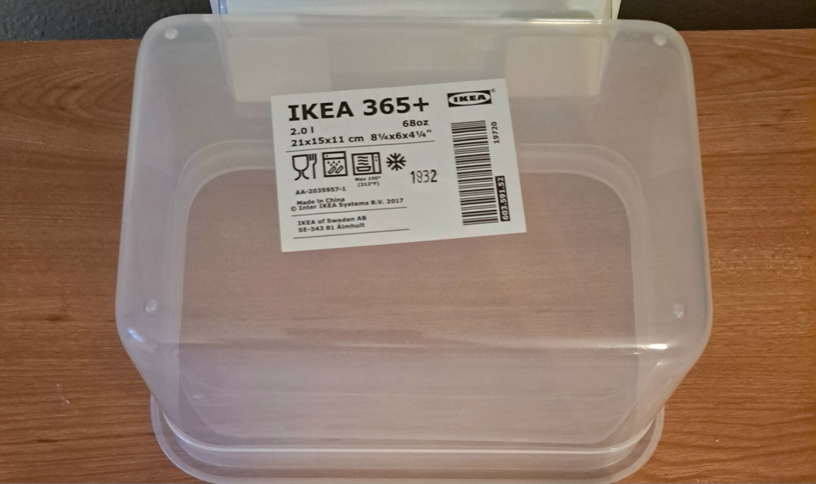 4pc Ikea 365+ Container Holder Pack 2 Under Shelf Storage & 34oz, 68oz Container