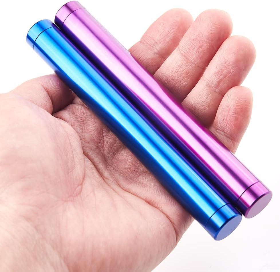 5 Pack Metal Storage Tube Container Fits King Size Cones, Portable Aluminum Wate