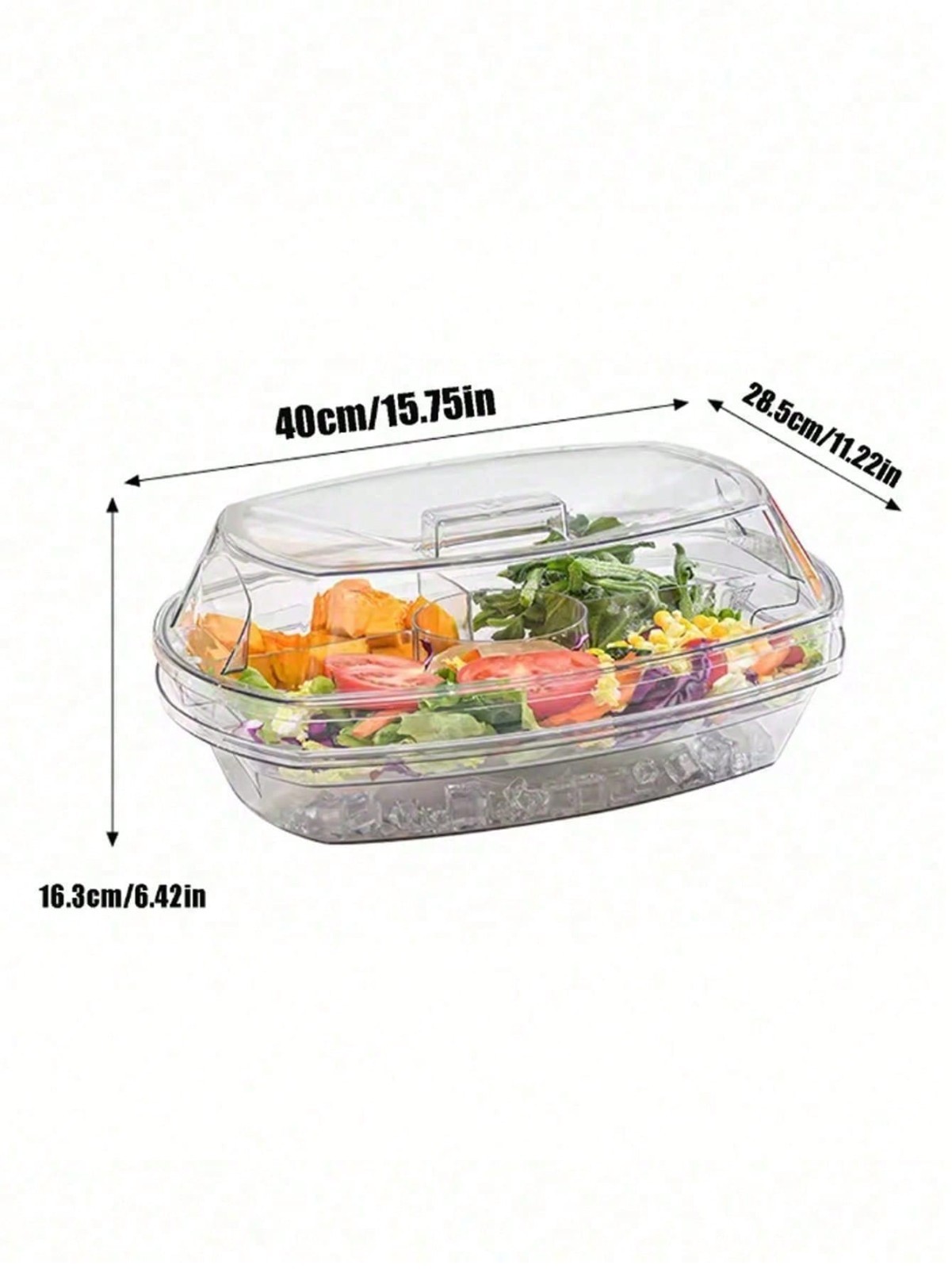 New Transparent Covered Bowl Stackable Refrigerator Storage
