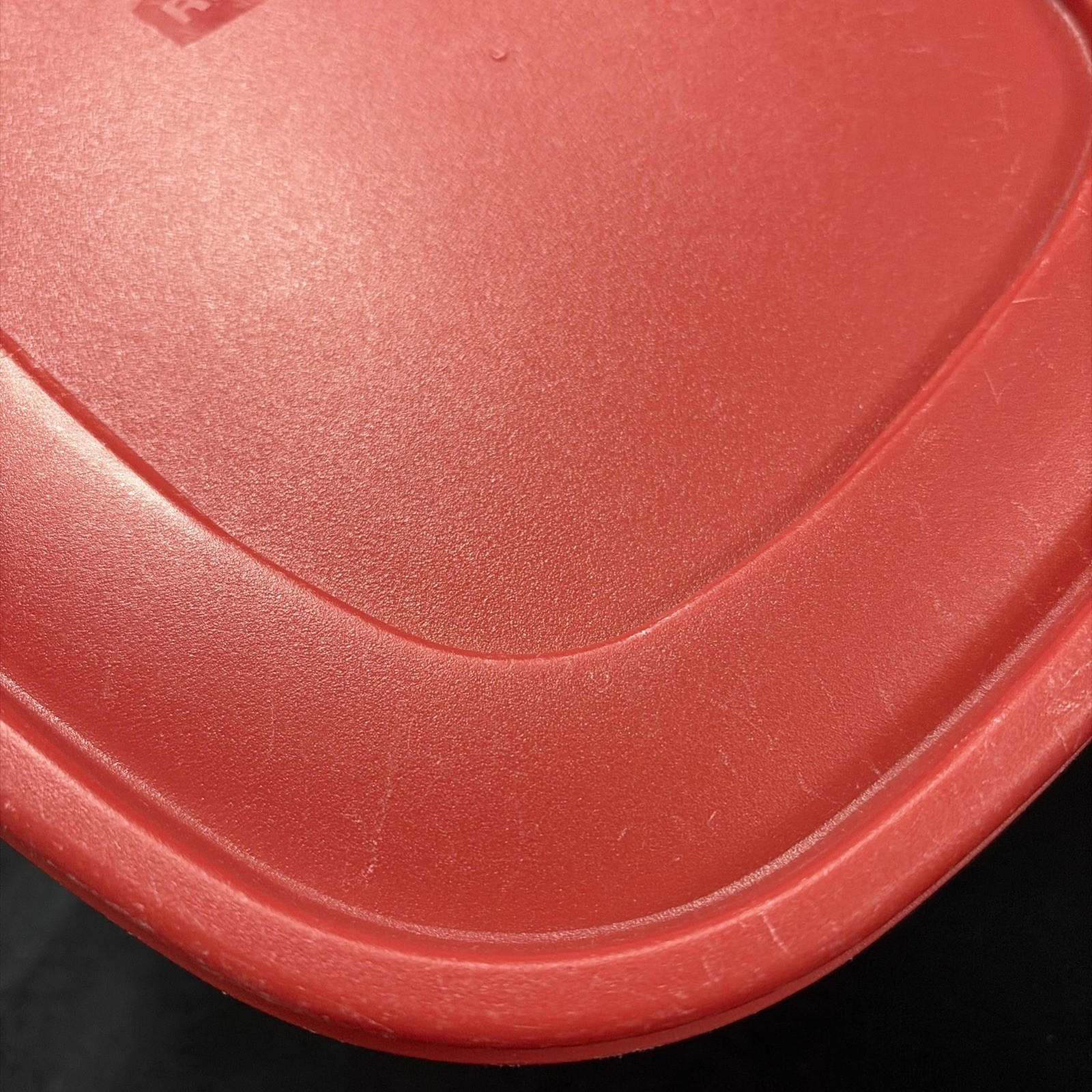 Vintage Rubbermaid Servin Saver Divided Portion Storage Container Red *Lid Only*