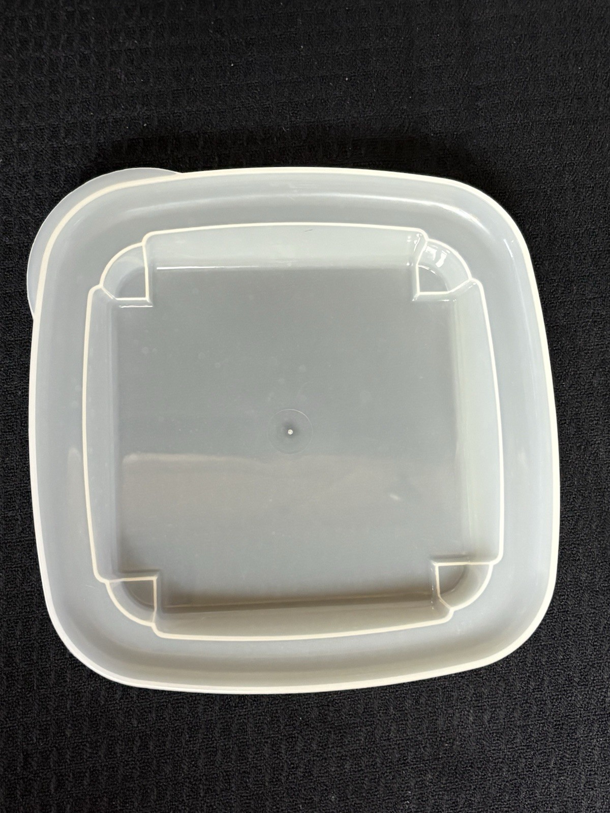 6.5” Clear Square Food Storage Lid With Tab, Replacement Lid, Gourmac Berry Box