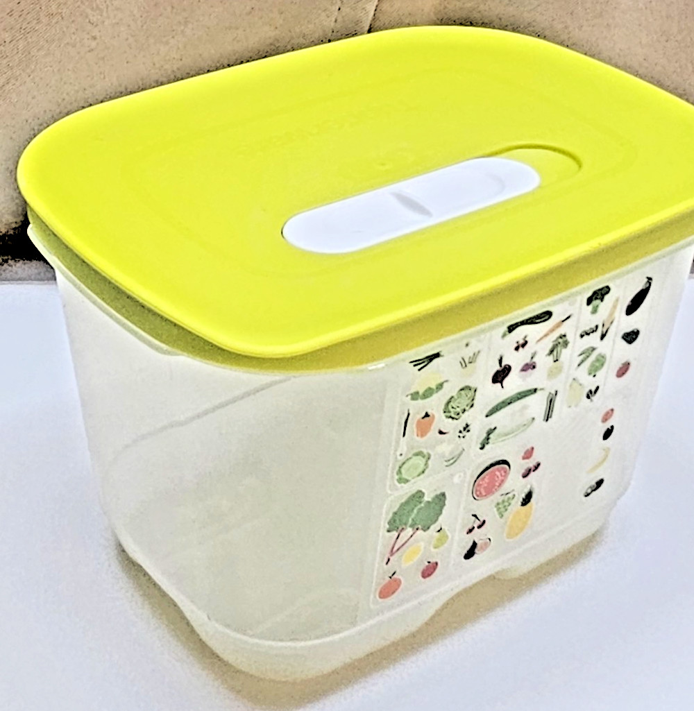 Tupperware 1.8L Rectangle Food Storage Bowl MPN 7286B-2 Air Vent Lid MPN 7287B-2
