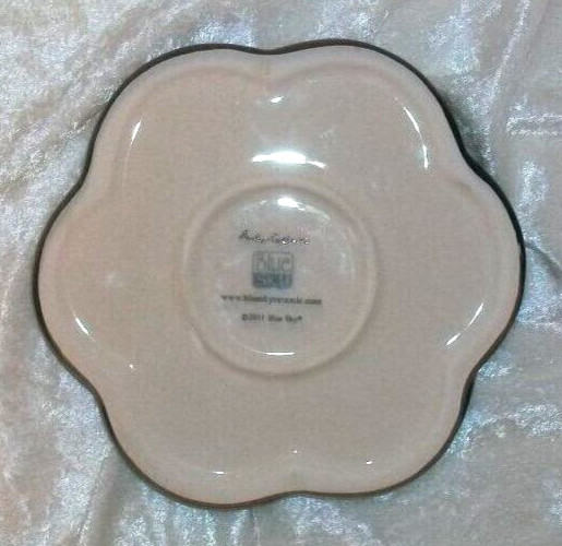 Blue Sky 2011 Heather Goldminc Pottery Tealight Candle Ladybug Garlic Keeper
