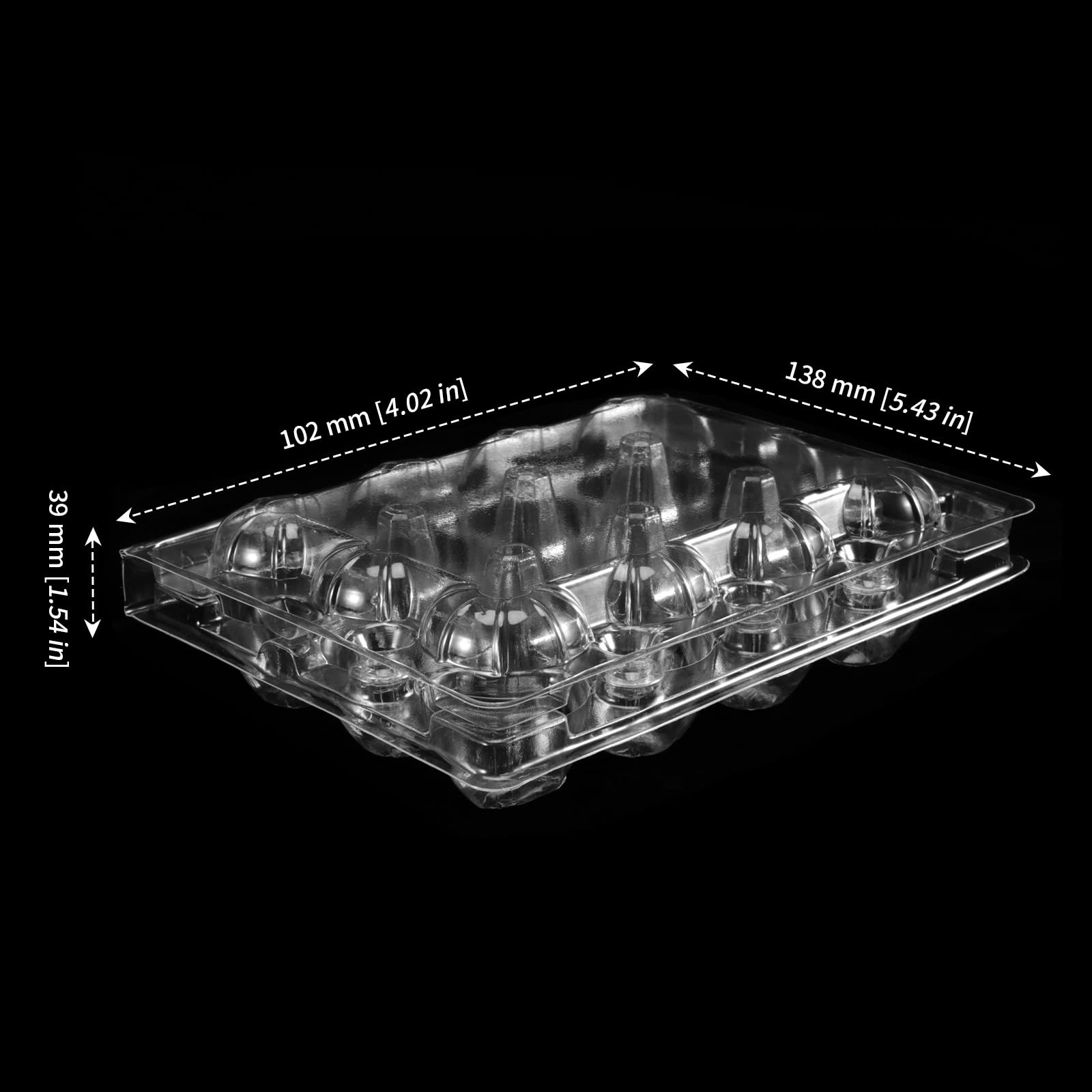 150 Pack 12 Grids Plastic Quail Egg Carton Bulk Clear Quail Eggs Carton Holders