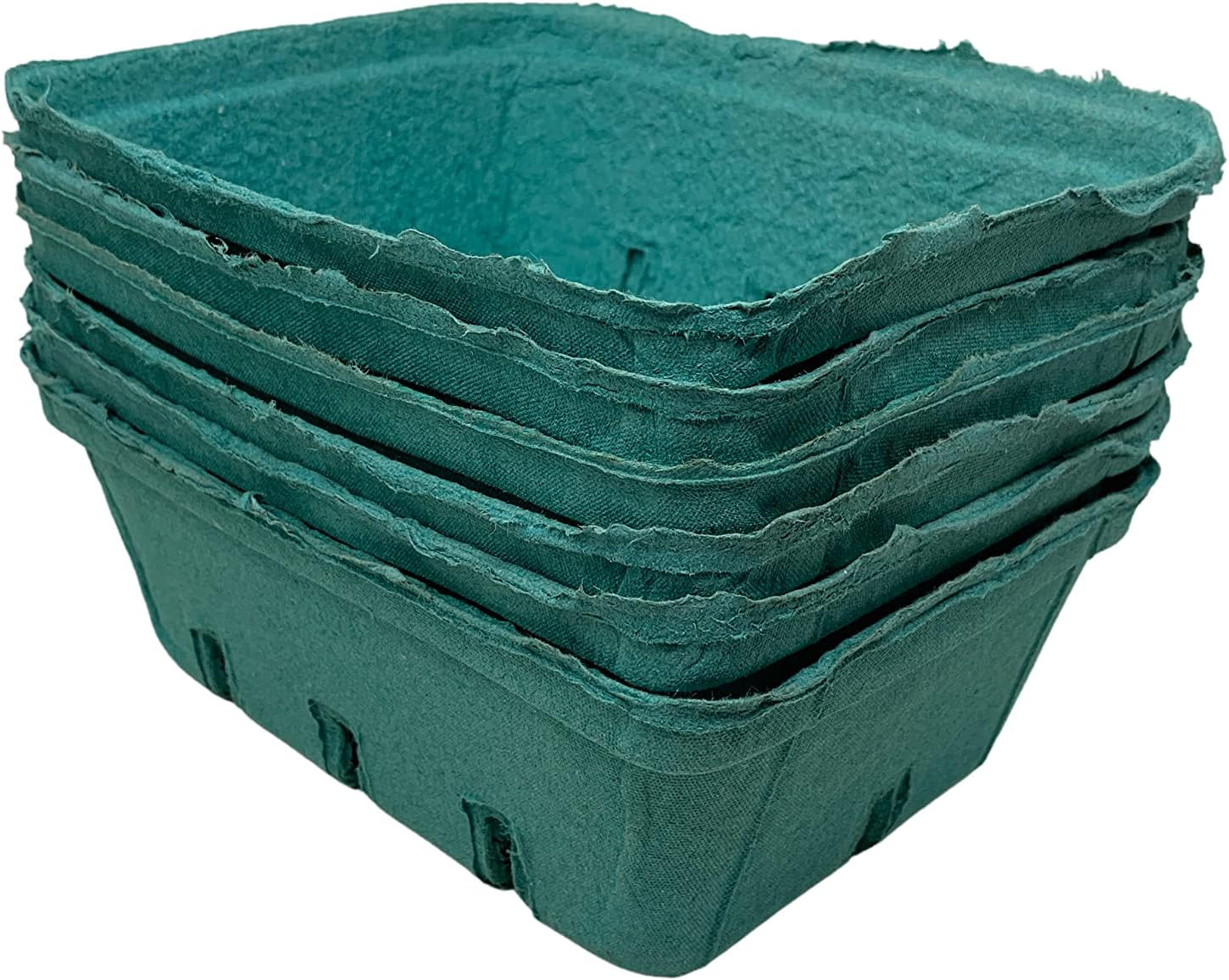 Green Fiber Fruit Berry Pulp Basket Container for Blueberries Strawberry Tomatoe