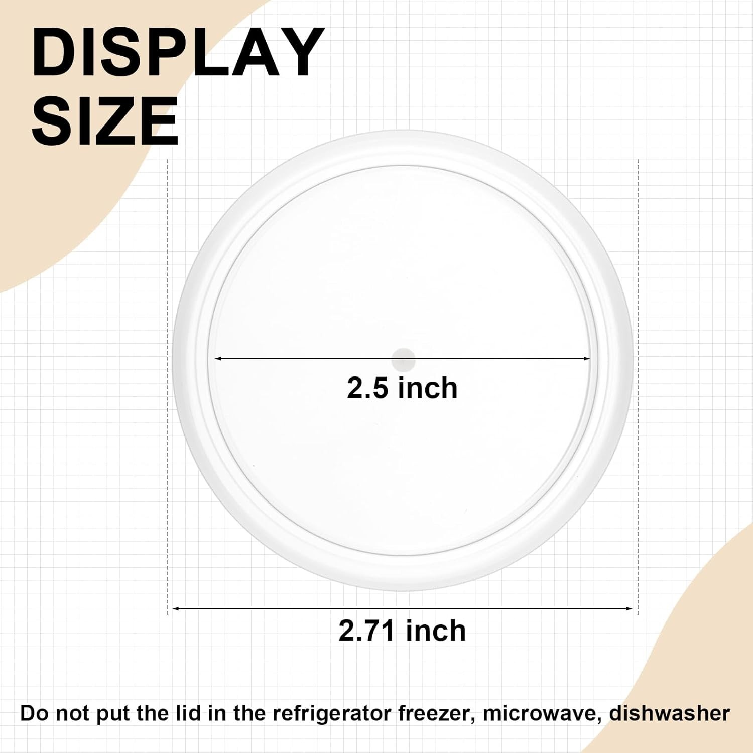 Set of 24 Clear Yogurt Jar Lids – Reusable and Safe Polyethylene Design