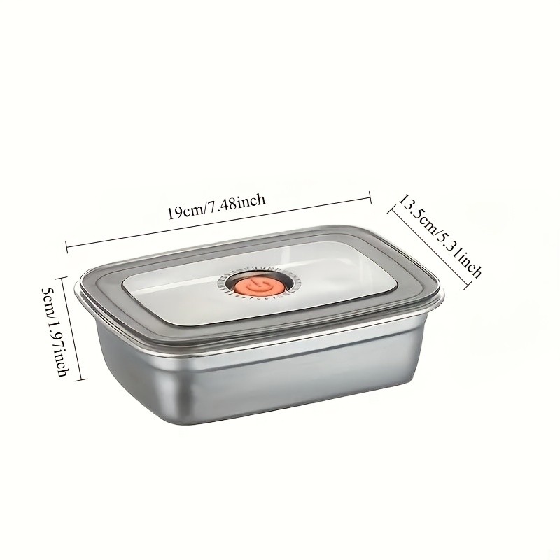 Stackable Stainless Steel Lunch Containers Box with Lids Leak-Proof Food Storage