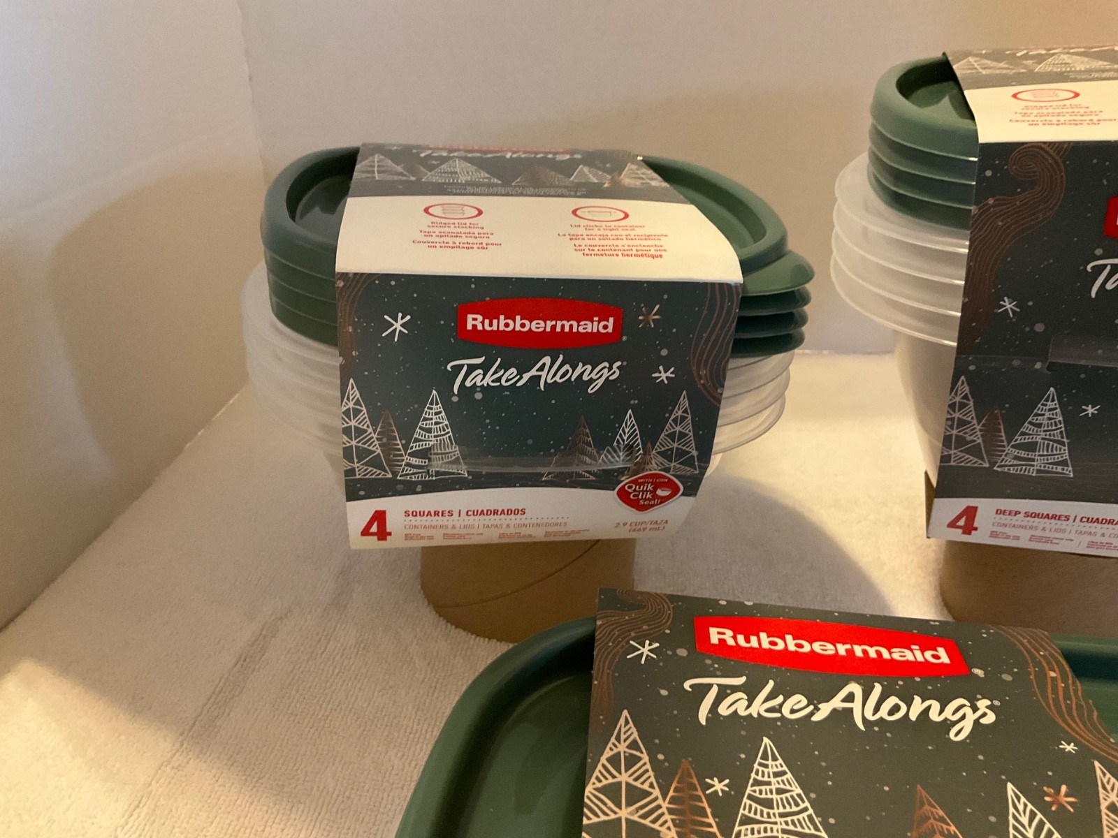 Rubbermaid Take Alongs Green FOUR 2.9 Cup THREE 4 Cup FOUR 5.2 Cup BRAND NEW