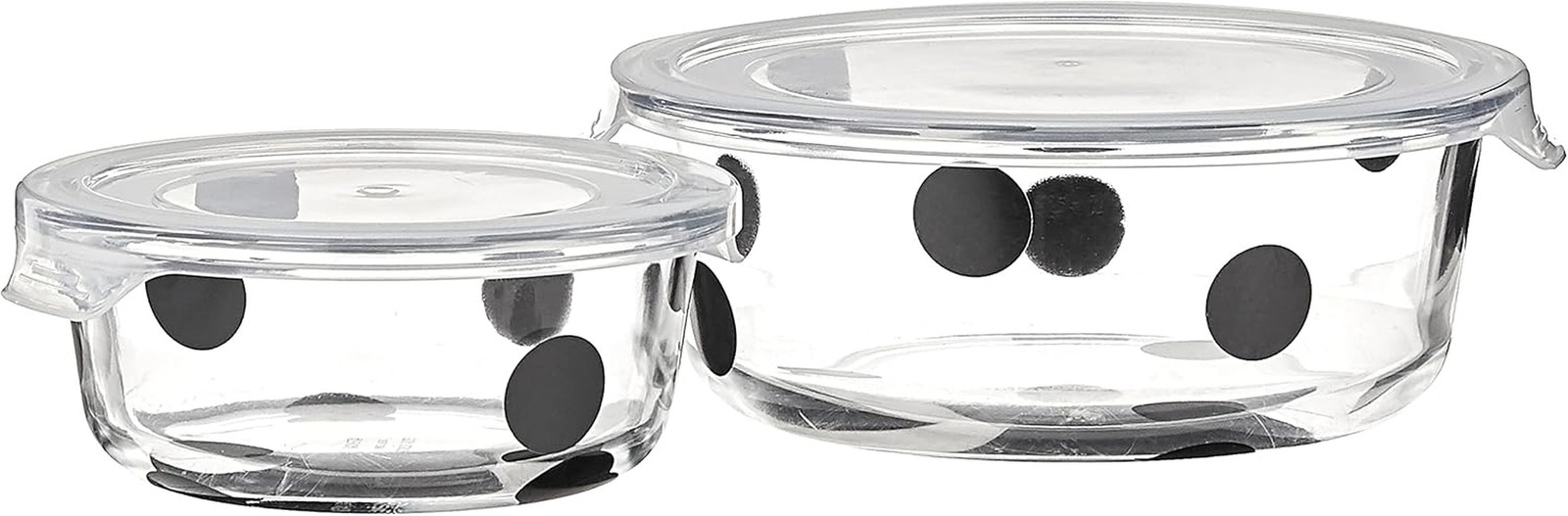 Kate Spade New York Deco Dot 2-Piece Round Food Storage Set