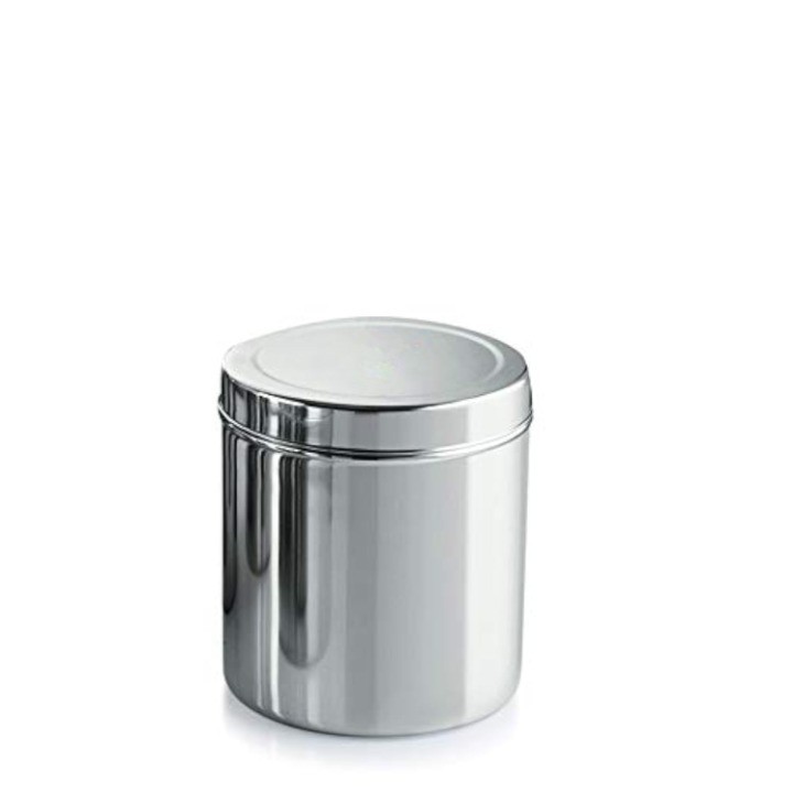 1900ml Stainless Steel Deep Dabba Food Storage Container Silver Kitchen Canister