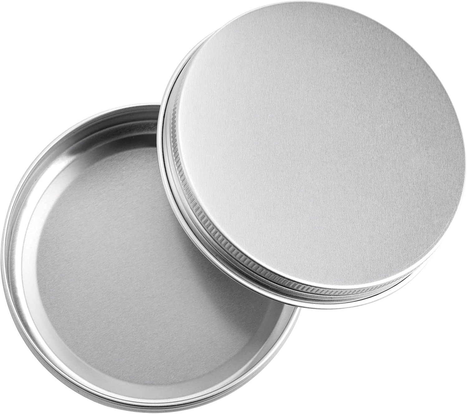 36 Pack 4 oz Round Tins with Lids, Aluminum Empty Storage Containers, 3.25 In…