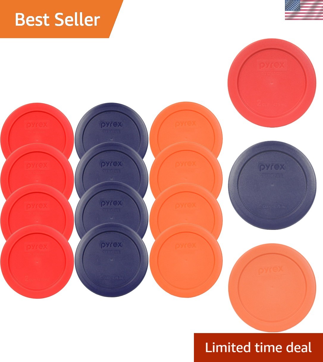 Genuine Replacement Lids 12-Pack – Microwave & Dishwasher Safe in Vibrant Colors