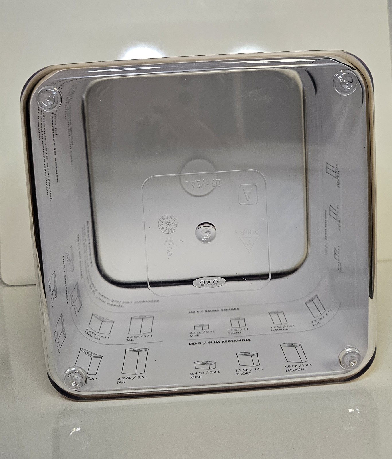 OXO SoftWorks POP Container 2.8 Qt / 2.6 L Airtight Food Storage Container New