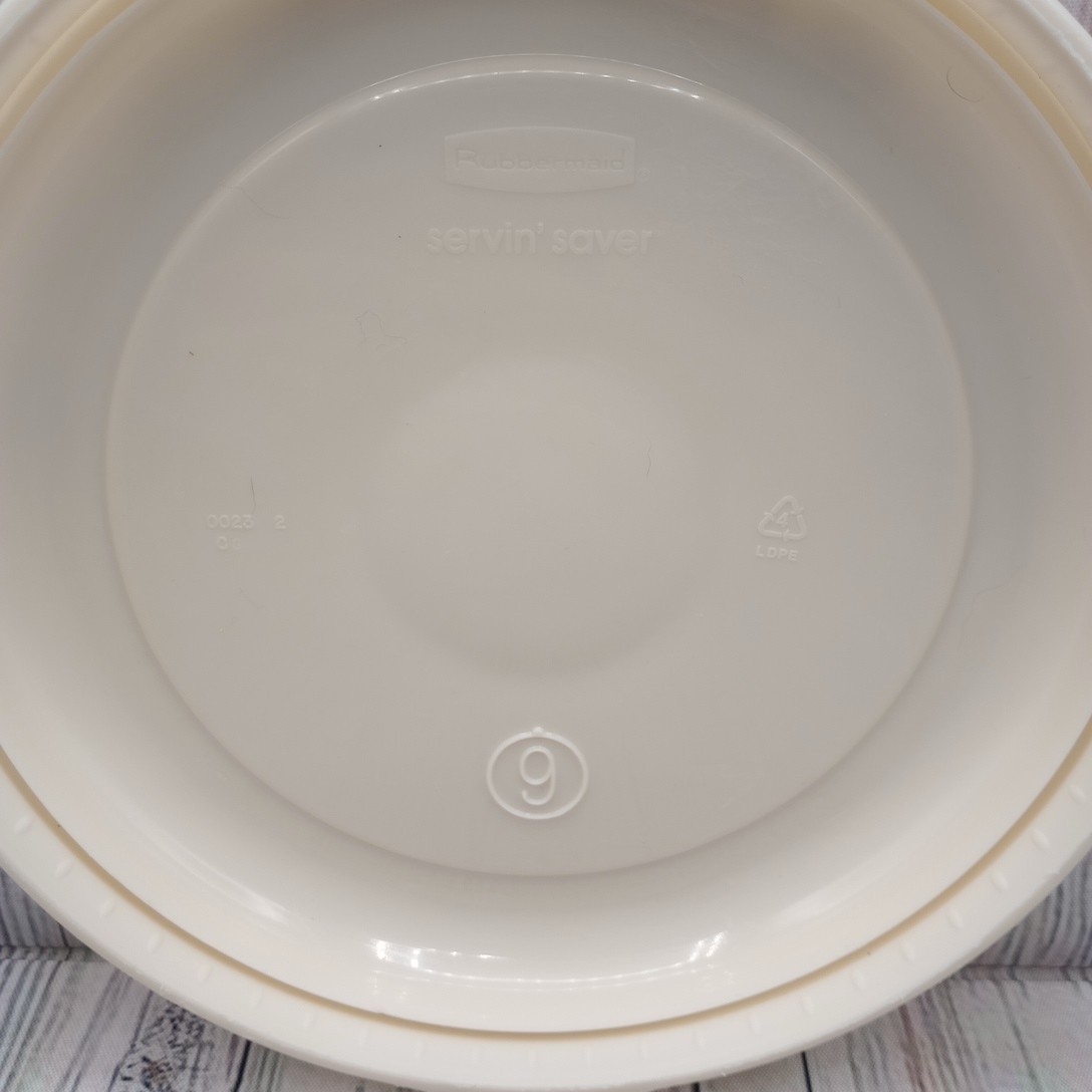 Rubbermaid Servin Saver #9 Round Almond Lid 0023 Replacement Cover ONLY