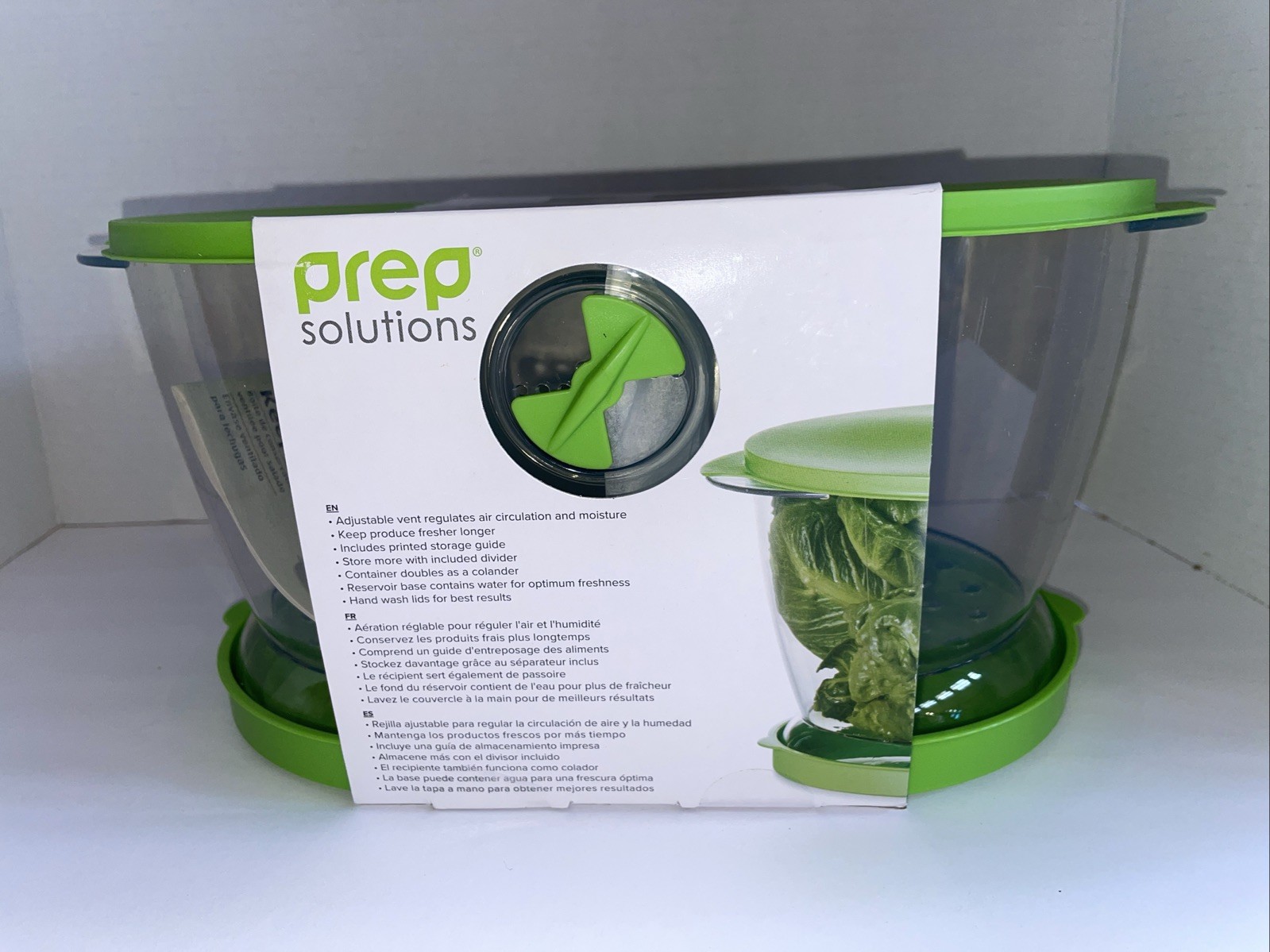 Prep Solutions by Progressive Lettuce Keeper Produce Storage Container, 4.7 Quar