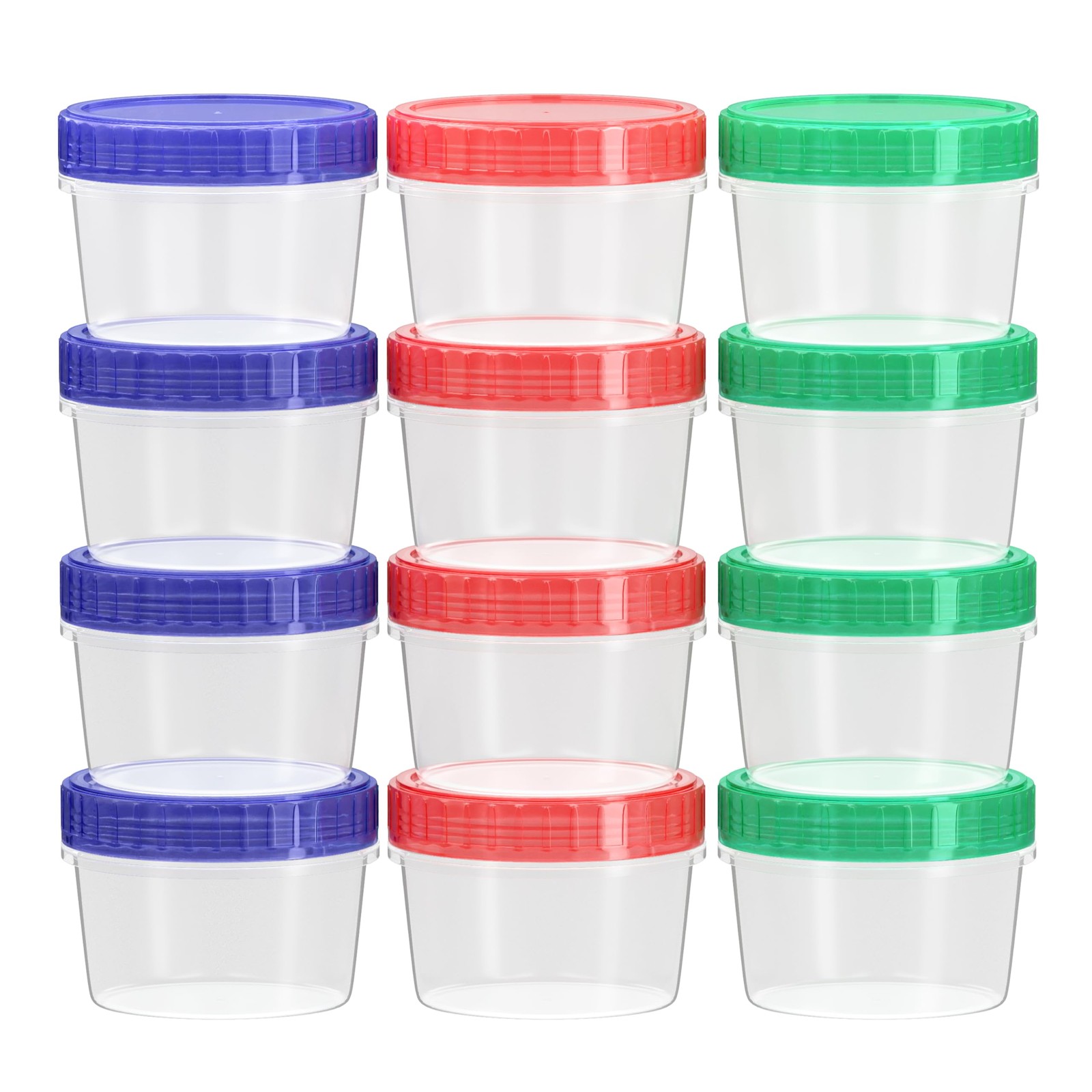 12 Pack Reusable 2oz Salad Dressing Containers Leak Proof Sauce Meal Prep Cups