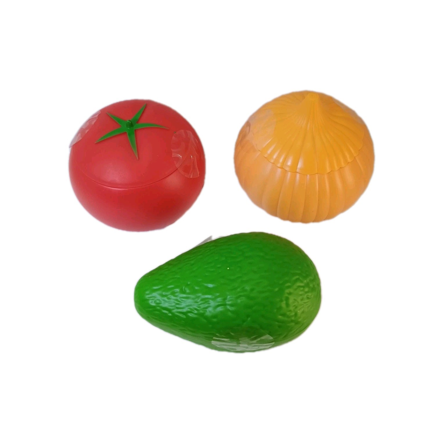 Tomato Avocado And Onion Saver Reusable Vegetable Plastic Storage Container New