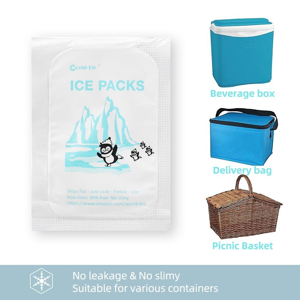 Small Dry Ice Packs Cold Packs for Frozen Food, 48 Packs Bulk Dry Ice Sheets …