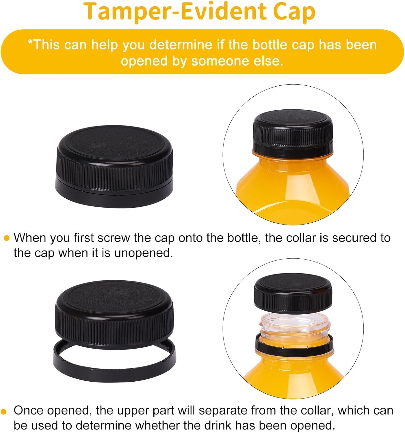 Functional 20-Pack of 16oz Plastic Bottles with Leak-Proof Caps & Accessories