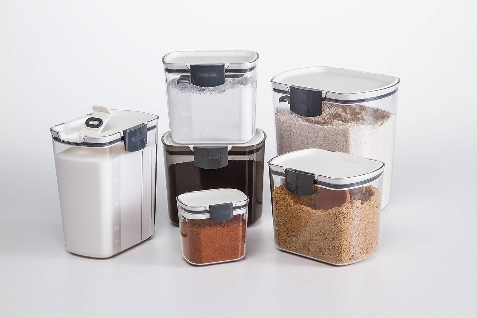 ProKeeper 1 Quart Airtight Powdered Sugar Storage Container – Grey, BPA-Fr