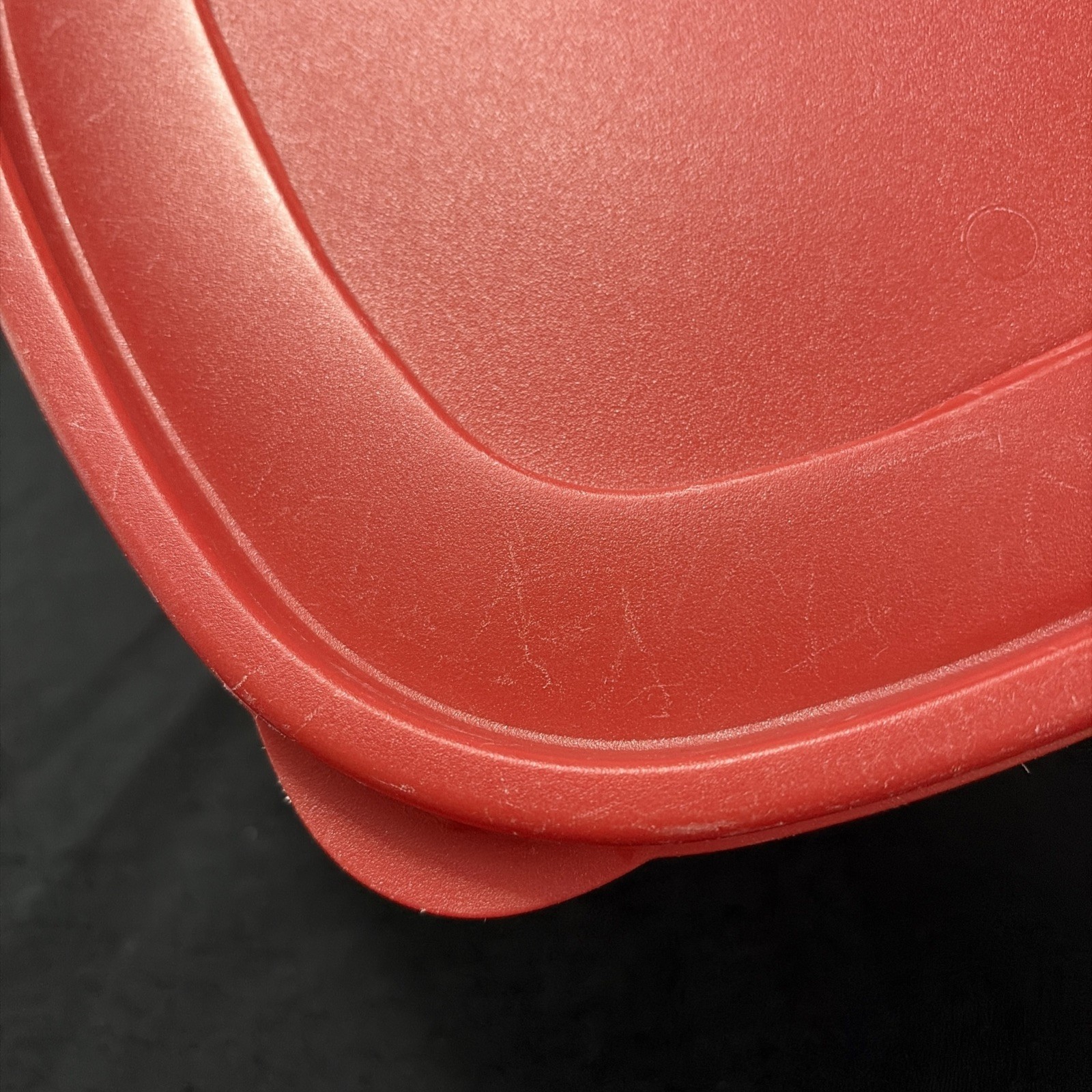 Vintage Rubbermaid Servin Saver Divided Portion Storage Container Red *Lid Only*