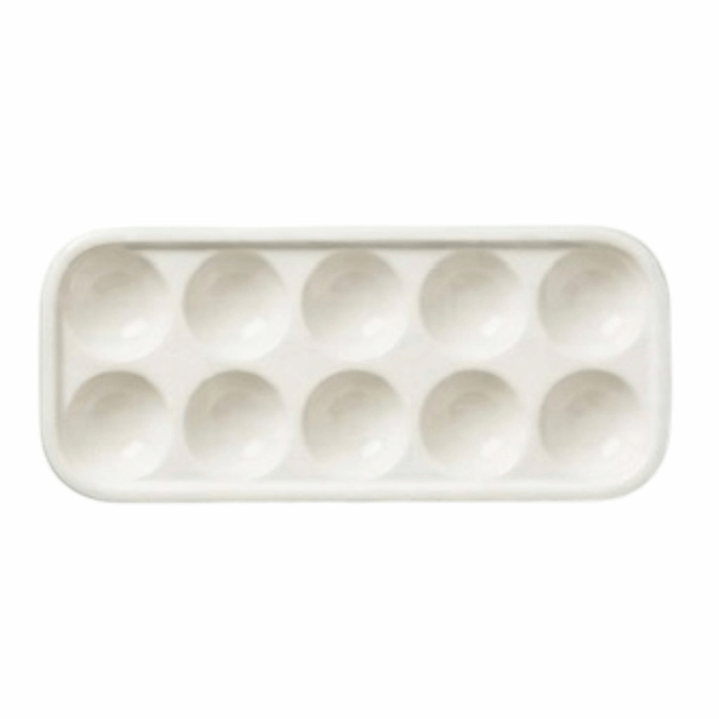 Anthropologie Nelda Egg Crate Ciao Bella Stoneware Egg Holder Tray NWT Retired