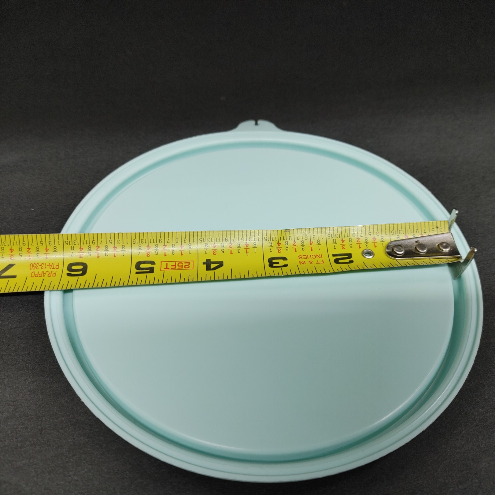 Tupperware 227-27 Replacement Lid Light Aqua Blue Round 6″ Interior C Tab