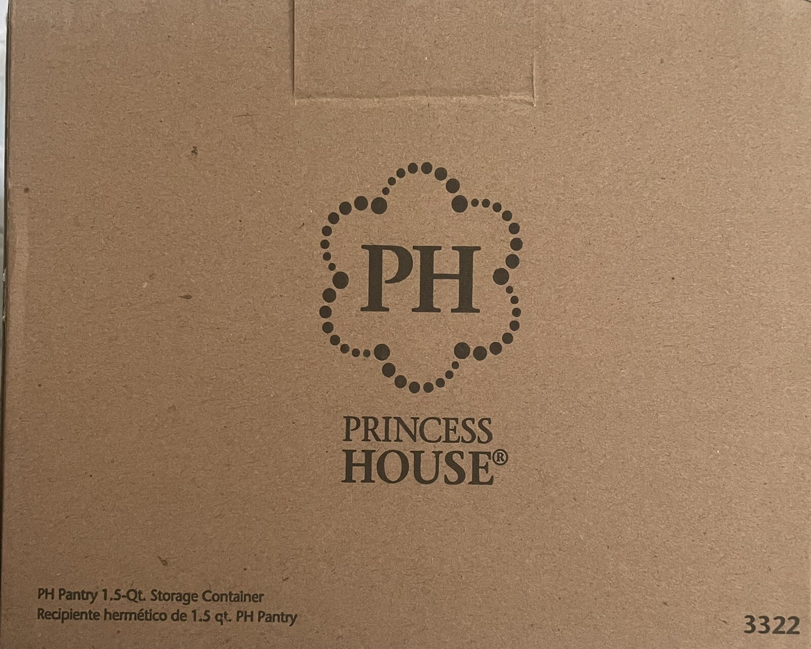 Princess House Pantry 1.5-Qt Storage Container (3322) New!