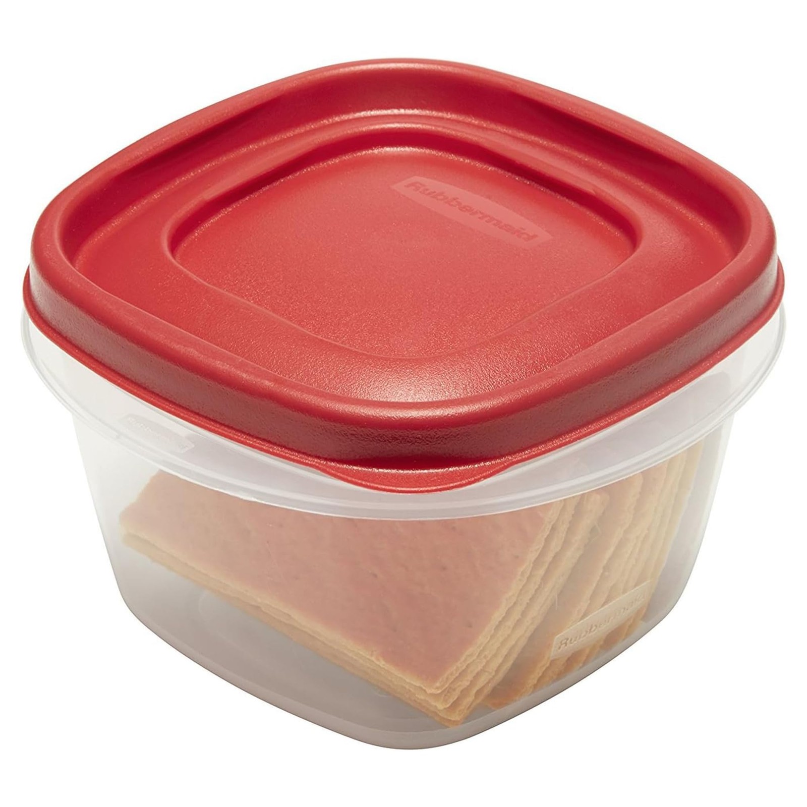 Rubbermaid Easy Find Lids Food Storage Containers, 2 Cup, Racer 2 Red