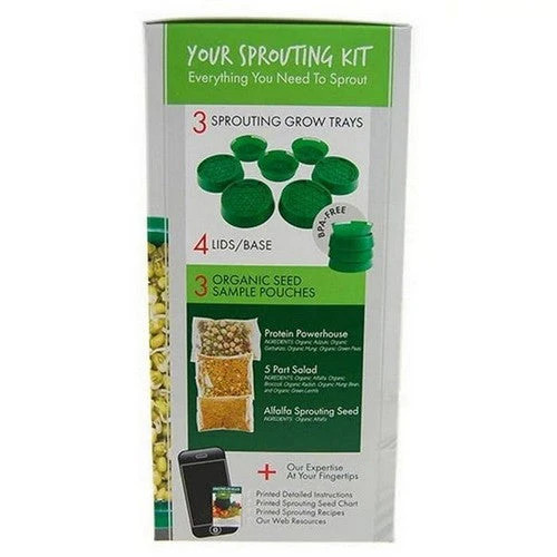 Food Grade 3 Tray Stackable Sprout Garden Green 1 Count By Handy Pantry