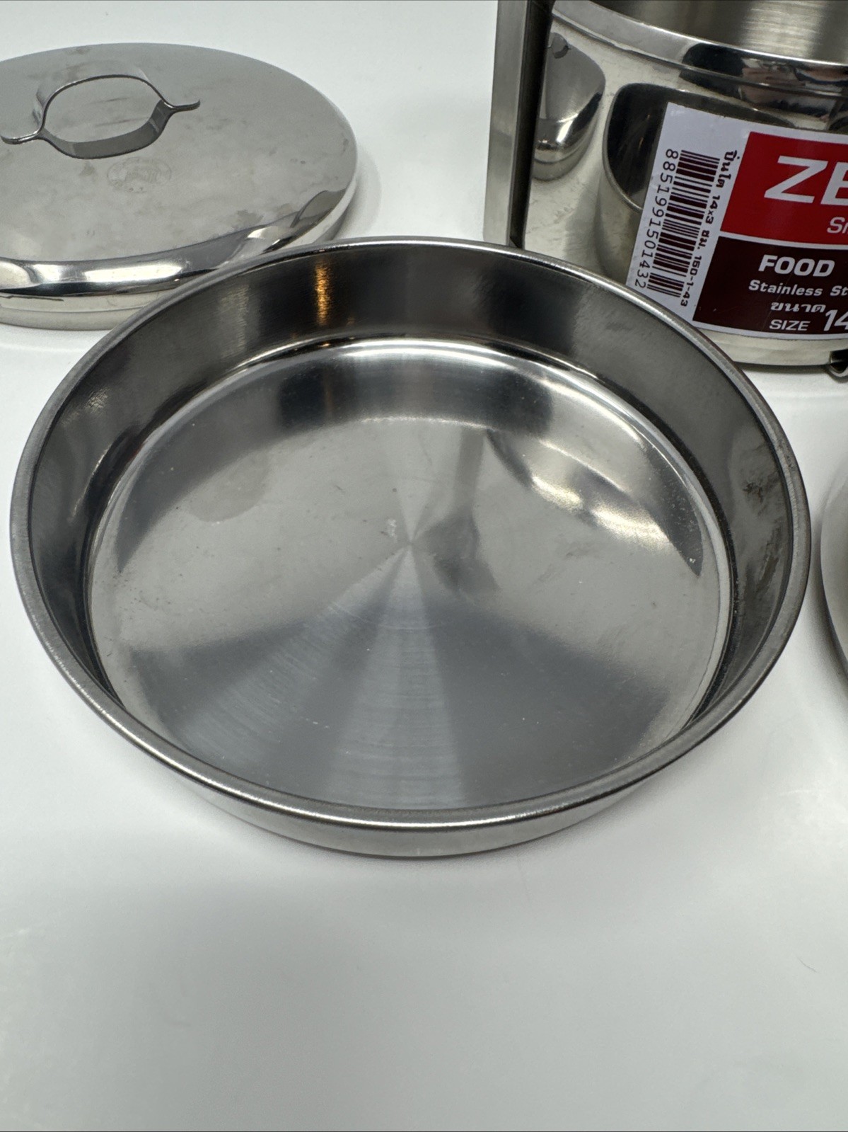 Zebra Brand Stainless Steel Food Carrier Lunch Box Pinto 14 cm 2 tier NEW Grinne