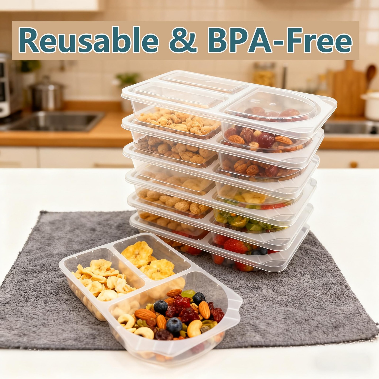 9 OZ New Snack Containers & Reusable Snack Containers with Lids for Kid,Snack…
