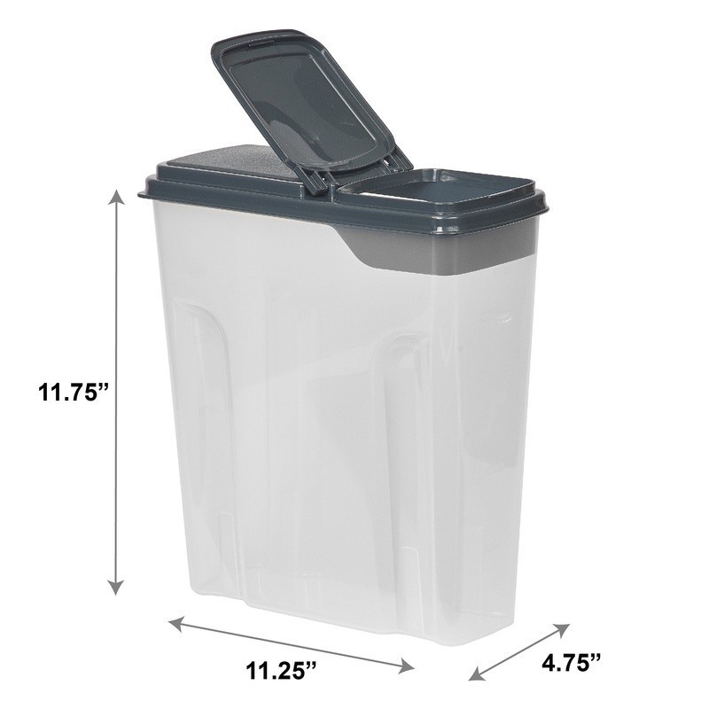 Large Plastic Food Storage Containers Set of 2 Cereal Snacks Dry Goods New