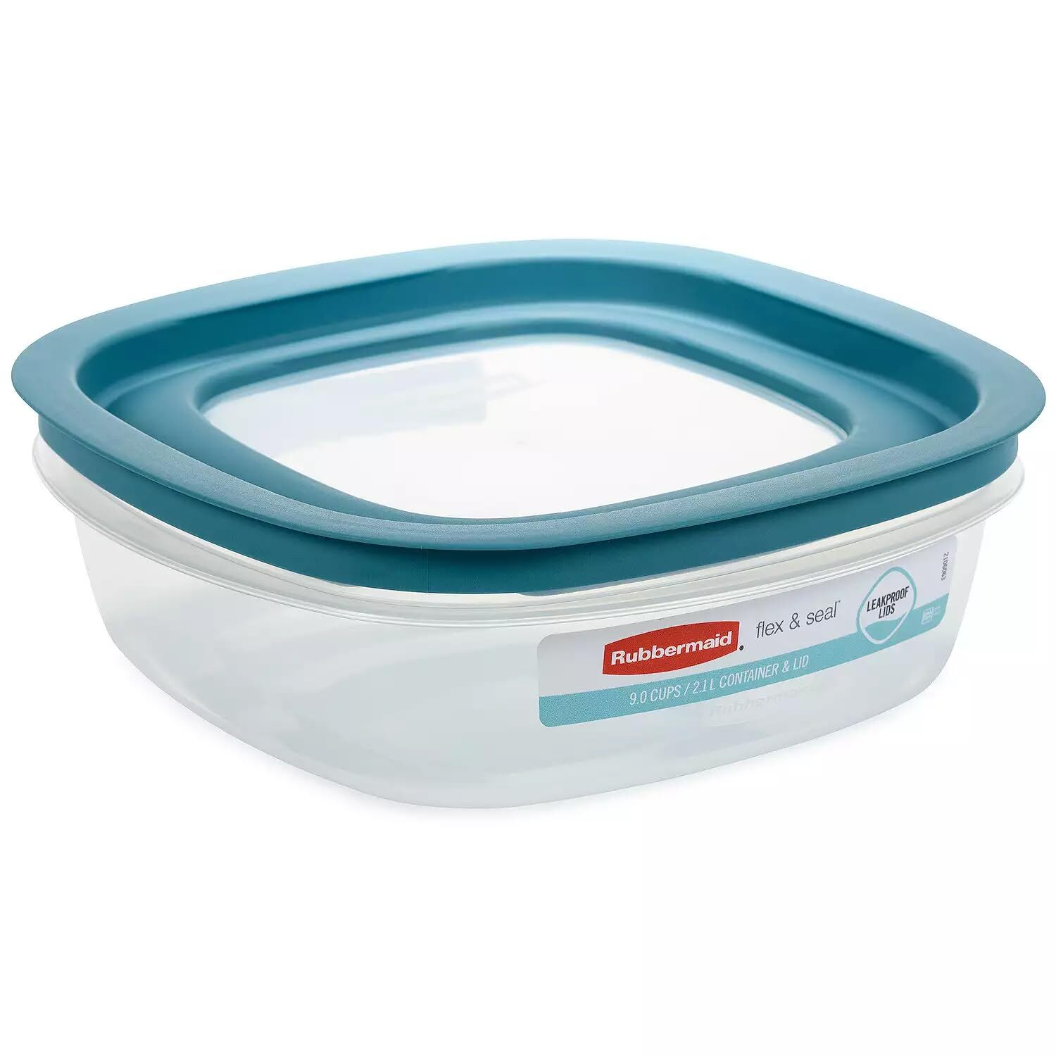Rubbermaid Storage Containers Easy Find Lids Teal 9cup Flex & Seal Leak Proof Li