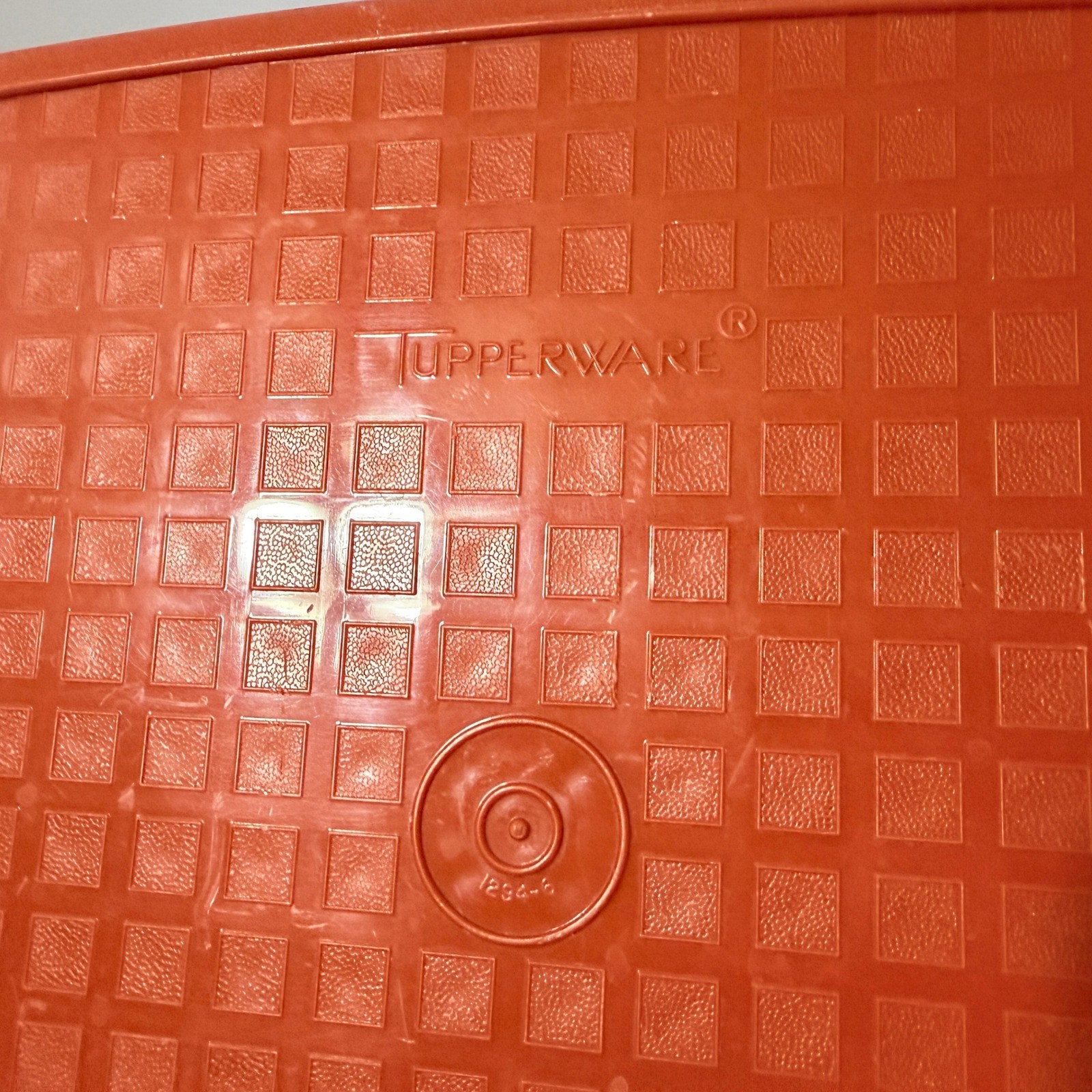 Vintage Tupperware Season-Serve Large Marinade Container Paprika Orange 1294