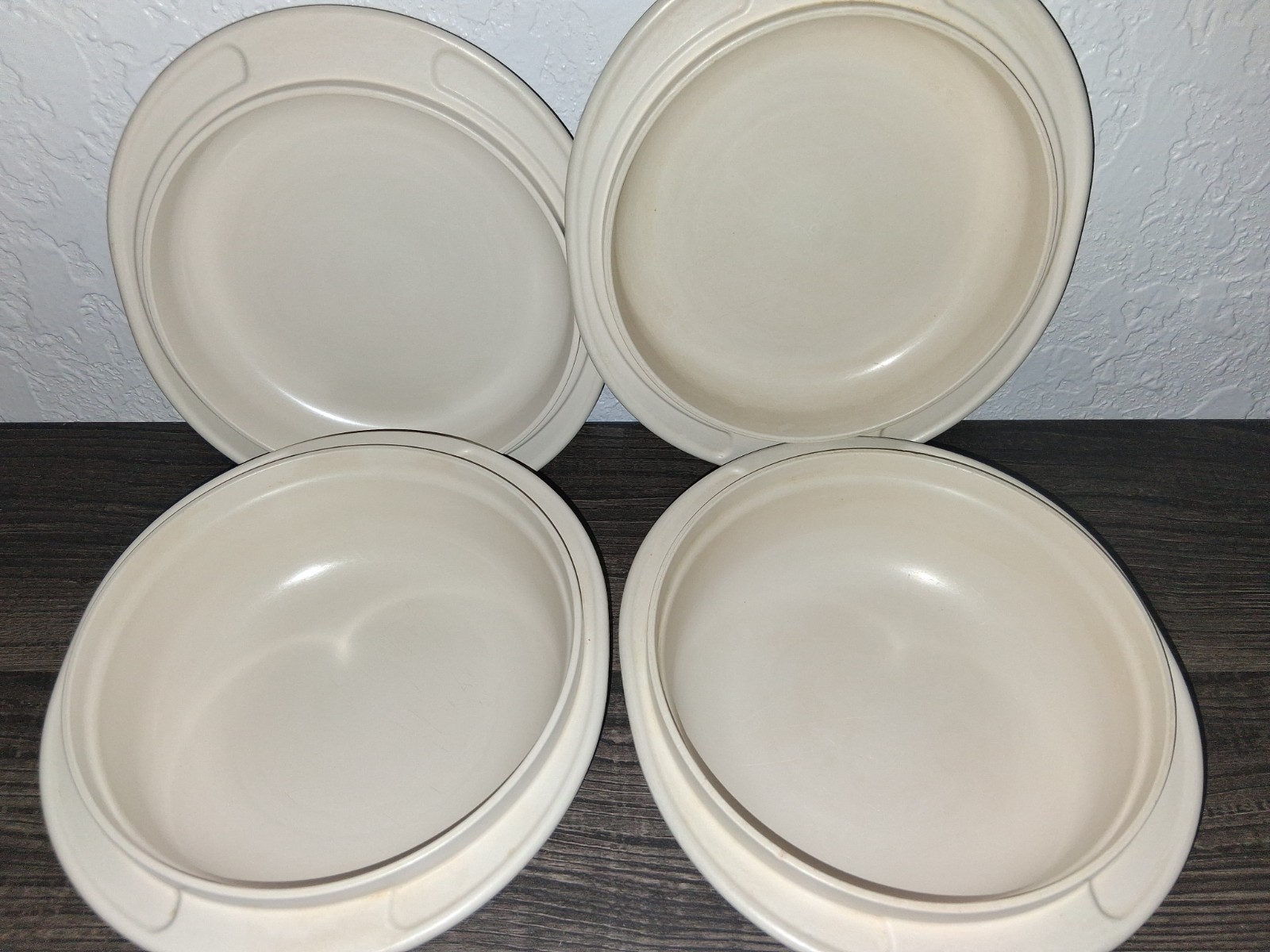 Vintage Tupperware 2 Piece Set 500ml 2 Cup Oven Microwave Safe Covered Bowls