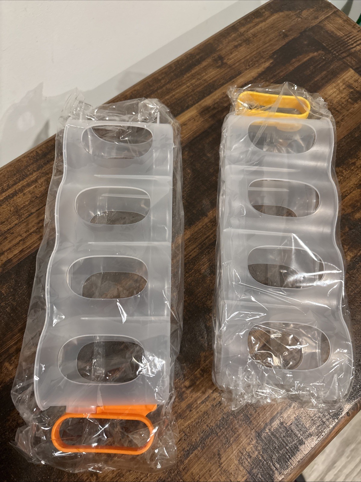 Portable Can Organizer For Refrigerator/On The Go, 2 Count, Yellow & Orange