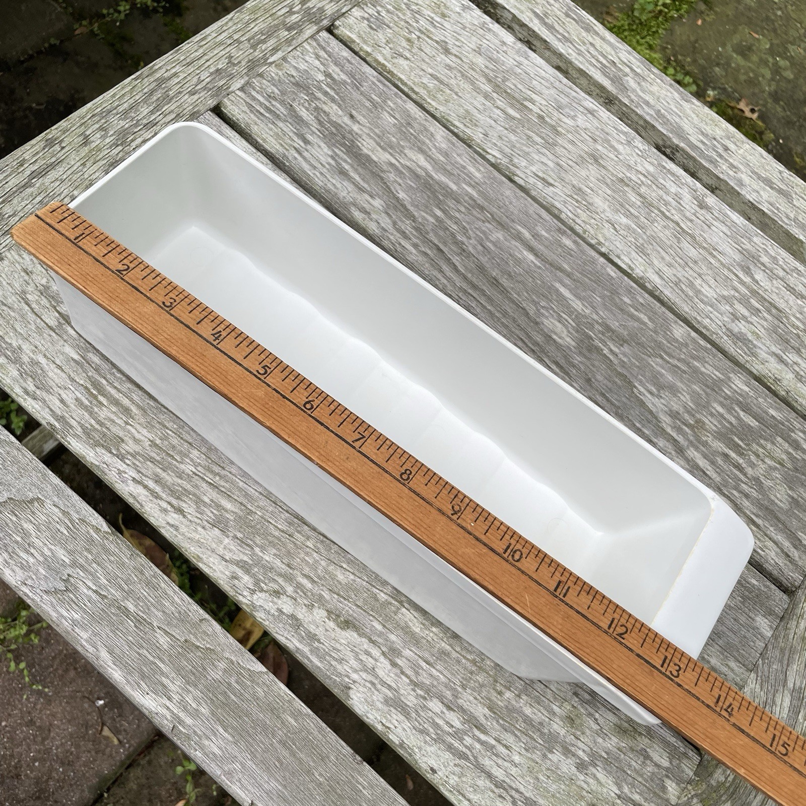 Vintage Refrigerator Bin Storage Tray MCM Plastic Egg Holder White 1970s