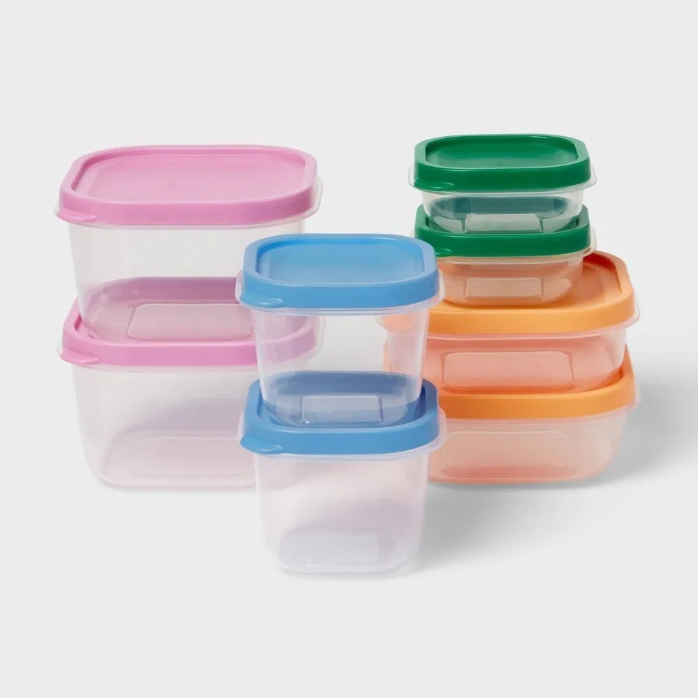 16pc (set of 8) Plastic Food Storage Container Set – Room Essentials™