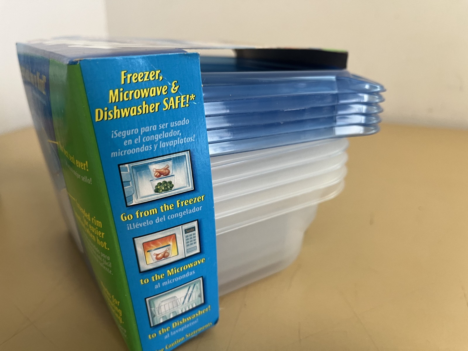 Ziploc Snap ‘n Seal Small Square Containers, New Old Stock, 2006