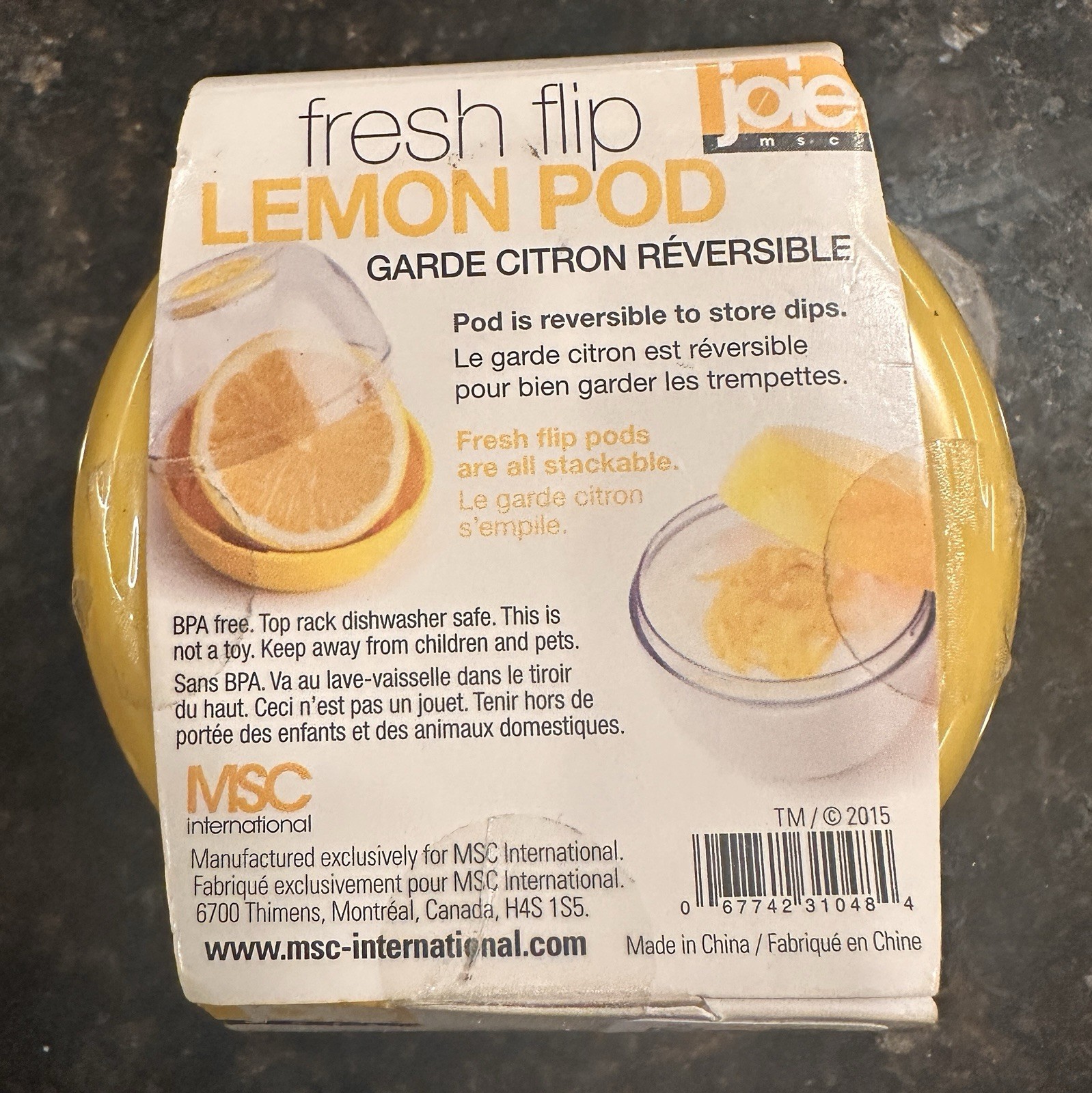 Joie Lemon Pod, Stay Fresh and Odor Free Storage