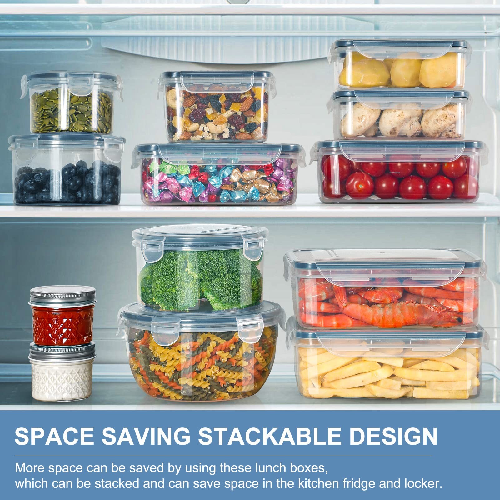 28 Pieces Food Storage Containers with Lids EXTRA LARGE Extra large, 14 pack