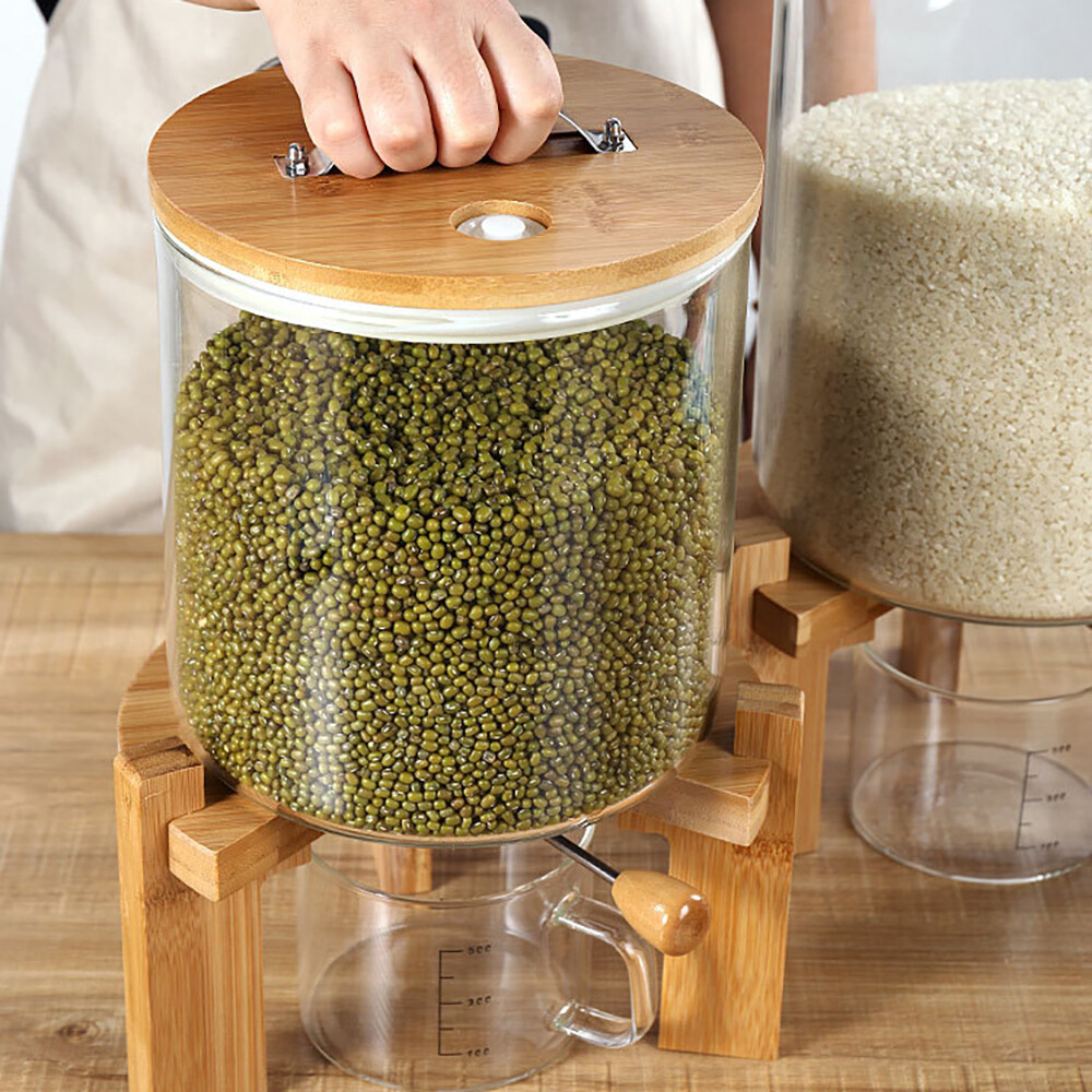 Rice Dispenser Airtight Storage Container Dry Food Storage 7.5L Capacity W/ CUP